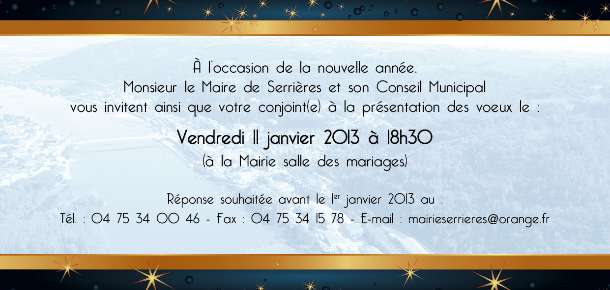 carte de voeux 2013 invitation